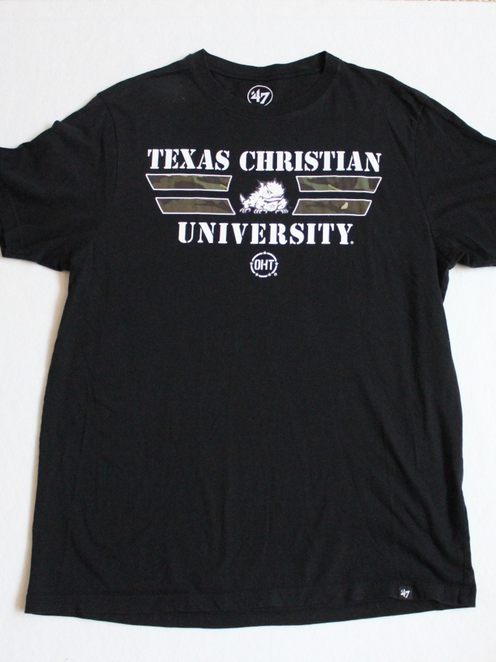 TCU Horned Frogs T-shirt Cotton Men's Medium